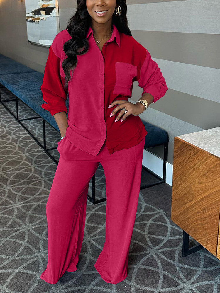 Casual Colorblock Set - ECHOINE