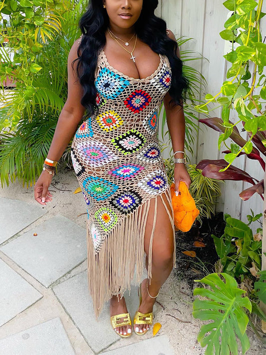 Fringe Crochet Cover-Up - ECHOINE