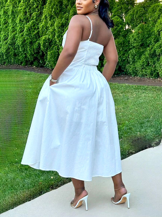 Knot Cutout Midi Dress - ECHOINE