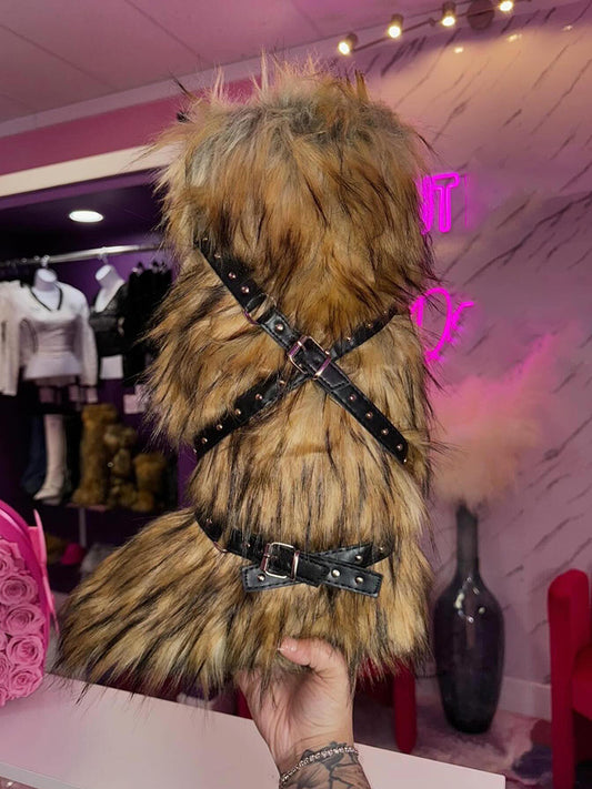 Buckle Faux Fur Boots - ECHOINE