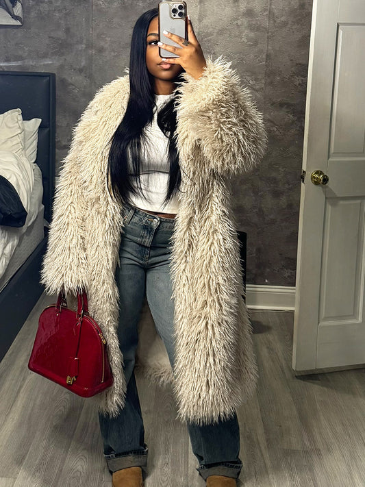 Mongolian Fur Long Coat