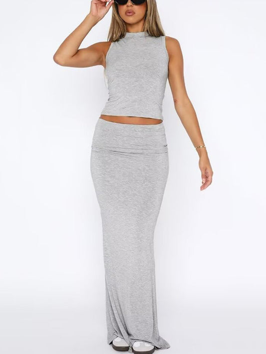 Pullover Top & Ruched Skirt - ECHOINE