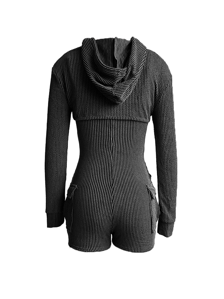 Ribbed Bolero Top & Jumpsuit Set - ECHOINE