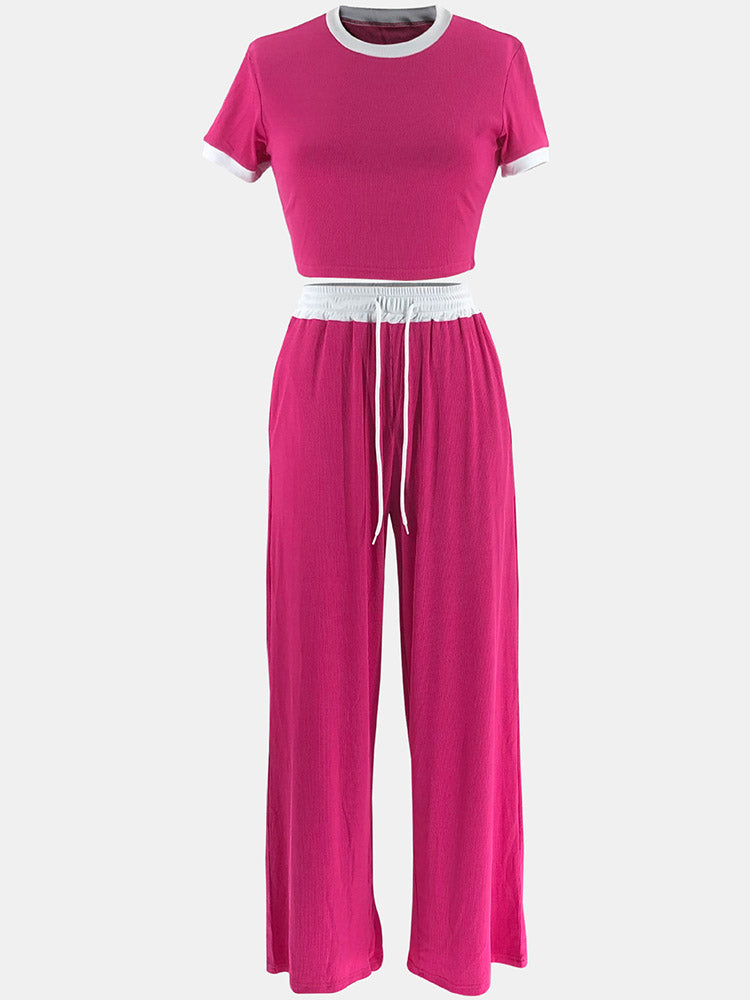 Ribbed Color Contrast Set - ECHOINE