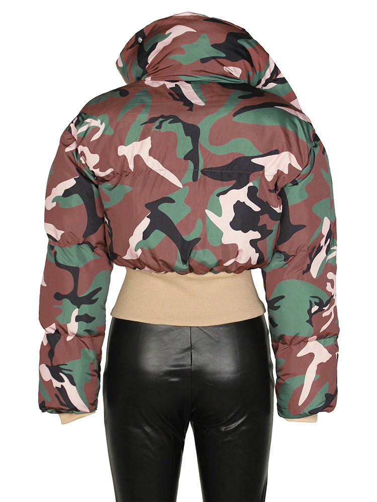 Camo Puffer Jacket