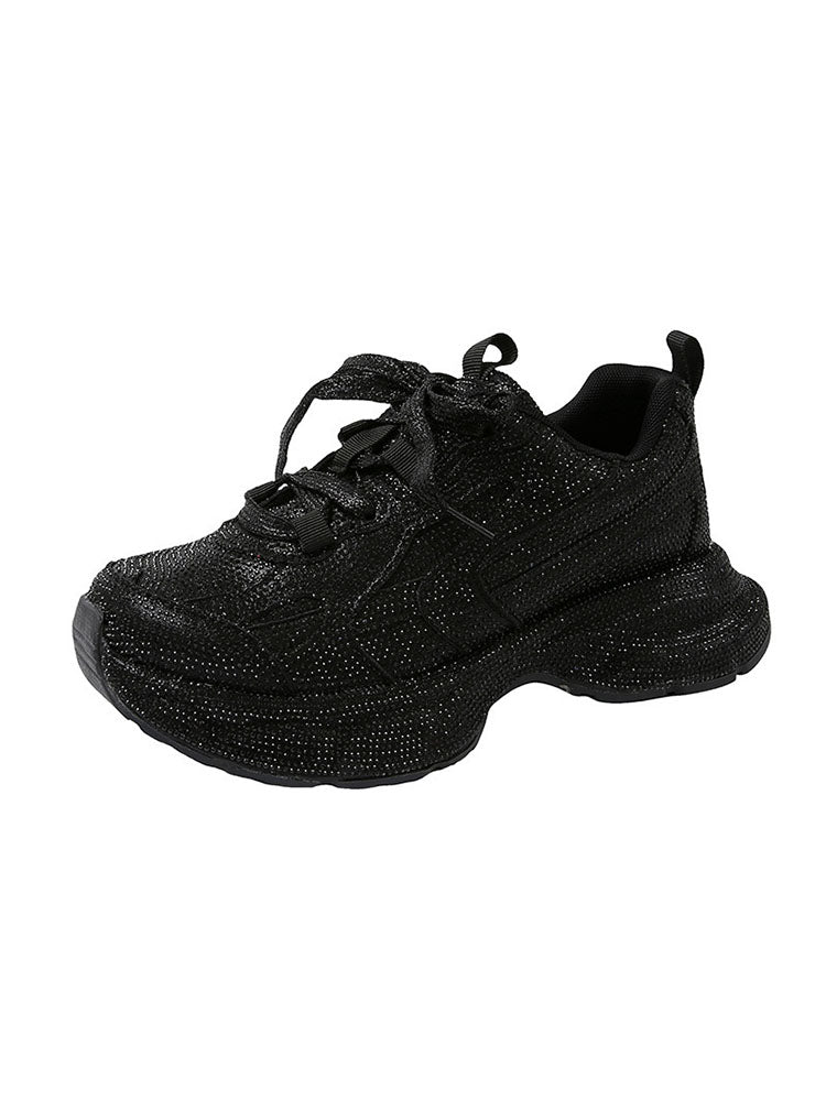 Rhinestone Glitter Sneakers