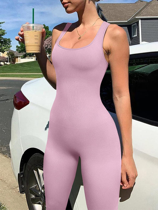 Tank Ribbed Jumpsuit - ECHOINE