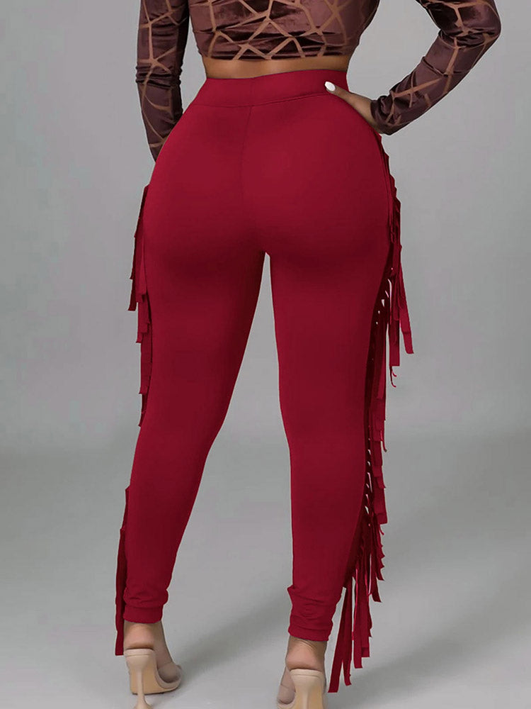 Side Tassel Pants - ECHOINE