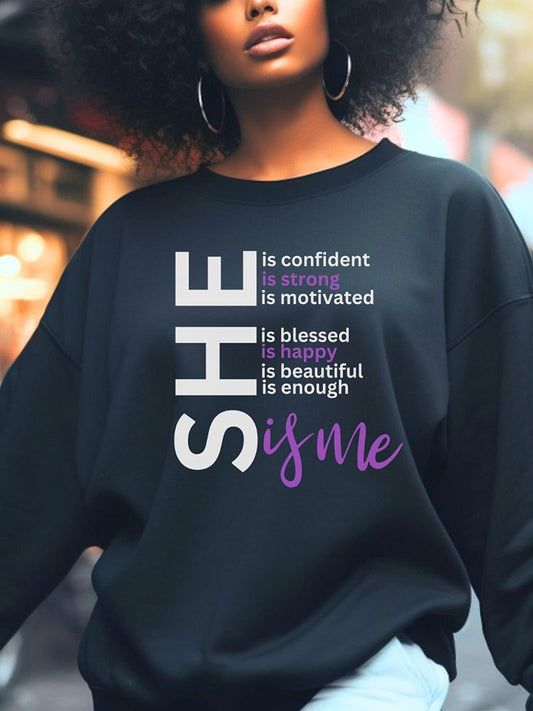 She Is Everything Sweatshirt - ECHOINE