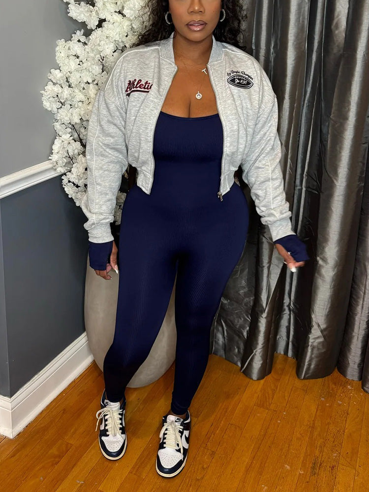 Embroidered Varsity Jacket