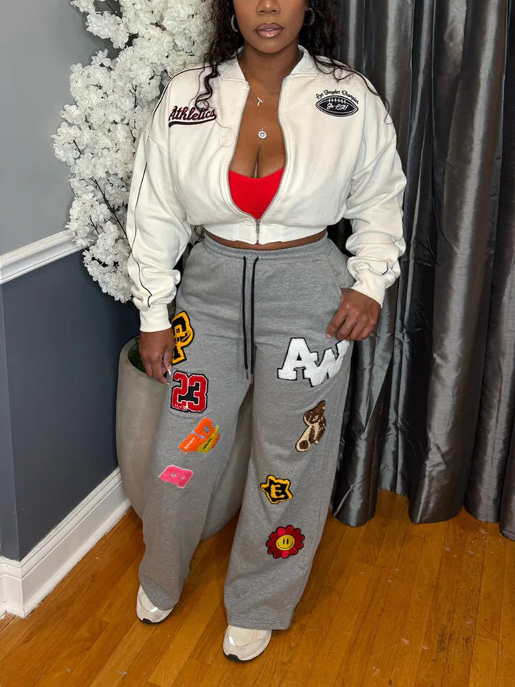 Embroidered Varsity Jacket