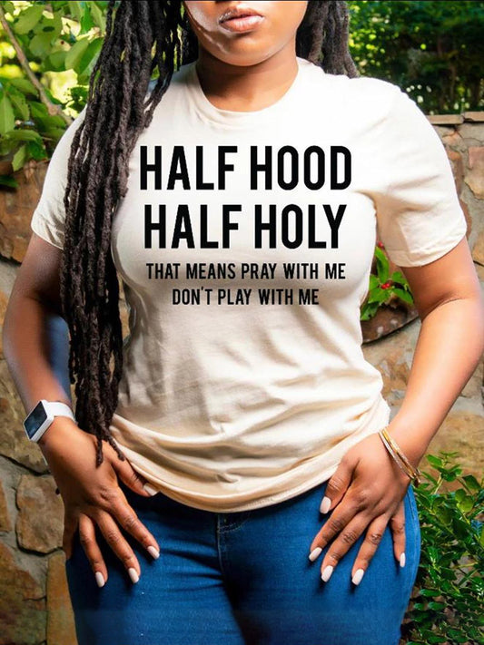 Half Hood Half Holy Tee - ECHOINE