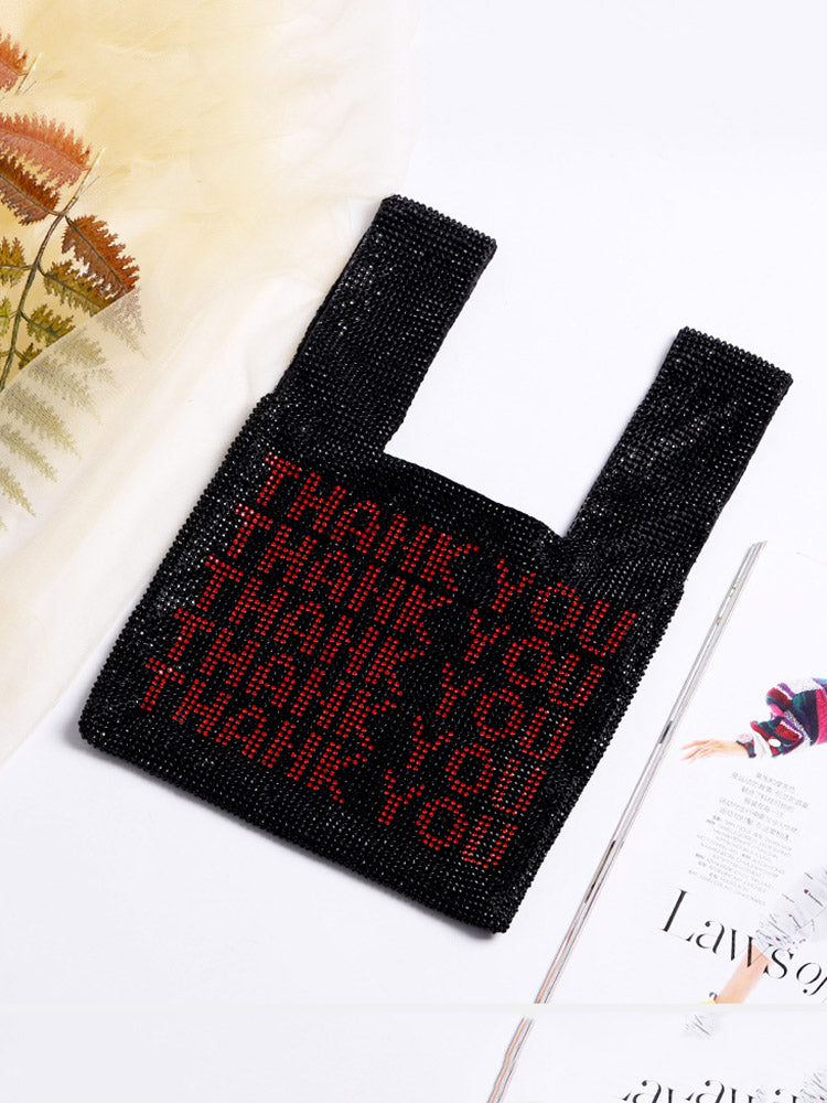Thank You Sequins Bag - ECHOINE