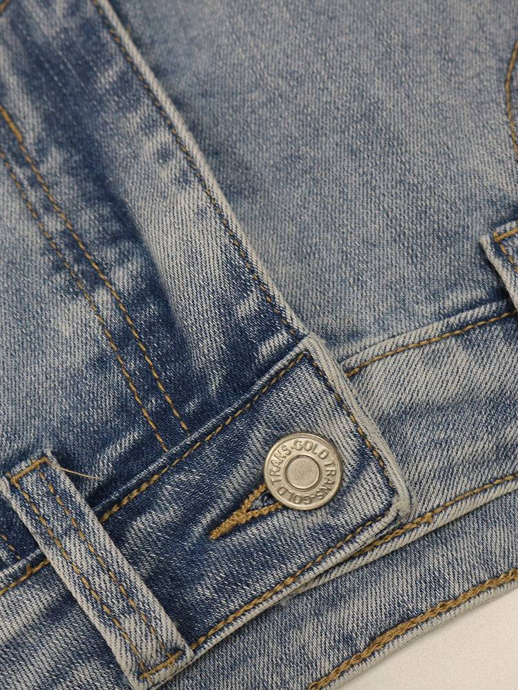 Sequin Tassel Pearl Denim Shorts - ECHOINE