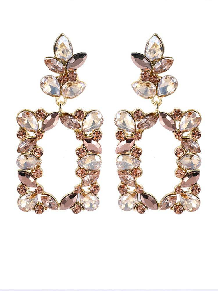 Geometric Irregular Square Earrings - ECHOINE