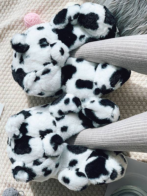 Fluffy Teddy Bear Slippers - ECHOINE