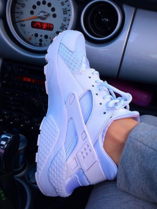 Breathable Lace-Up Sneakers - ECHOINE