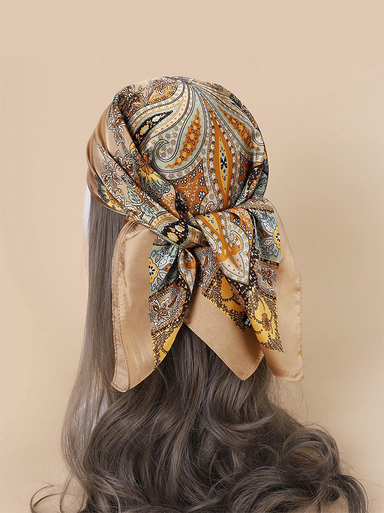 Silky Satin Square Scarf (Gift Item, Not For Sale) - ECHOINE