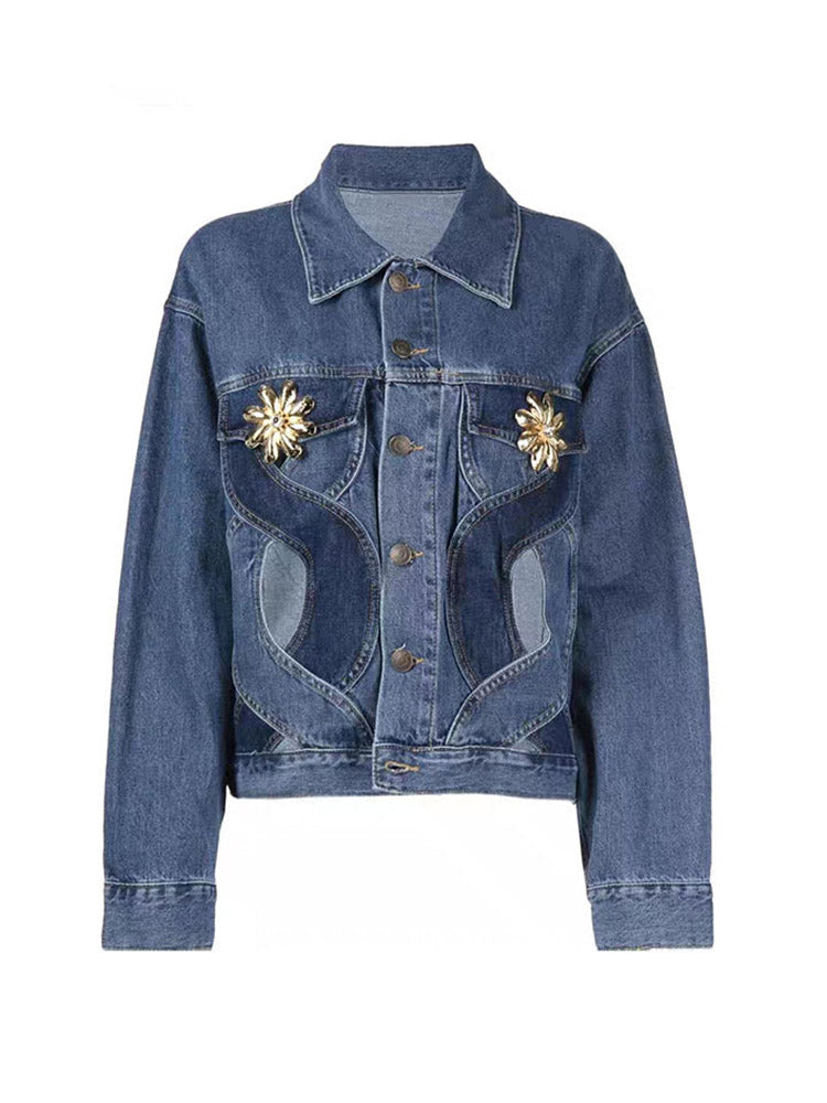 Twisted Denim Jacket - ECHOINE