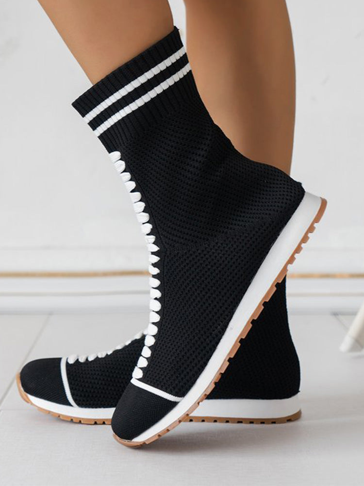 Knit Breathable Sock Sneakers - ECHOINE