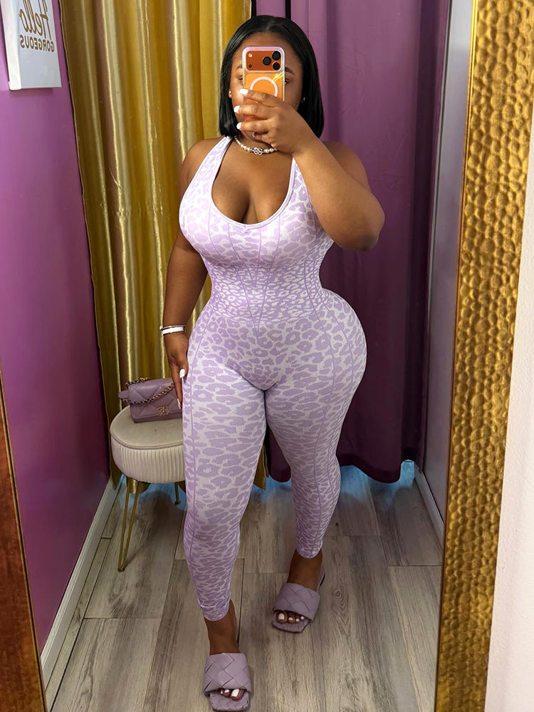 Flattering Leopard Jumpsuit