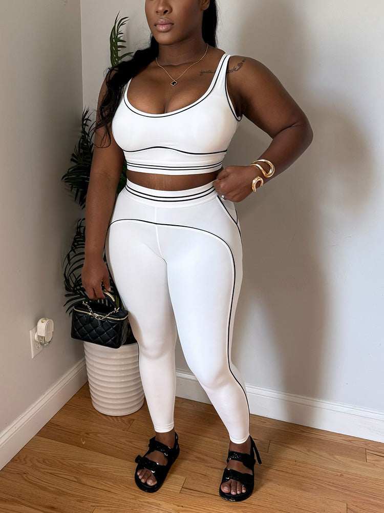Contour Fit Activewear Leggings Set