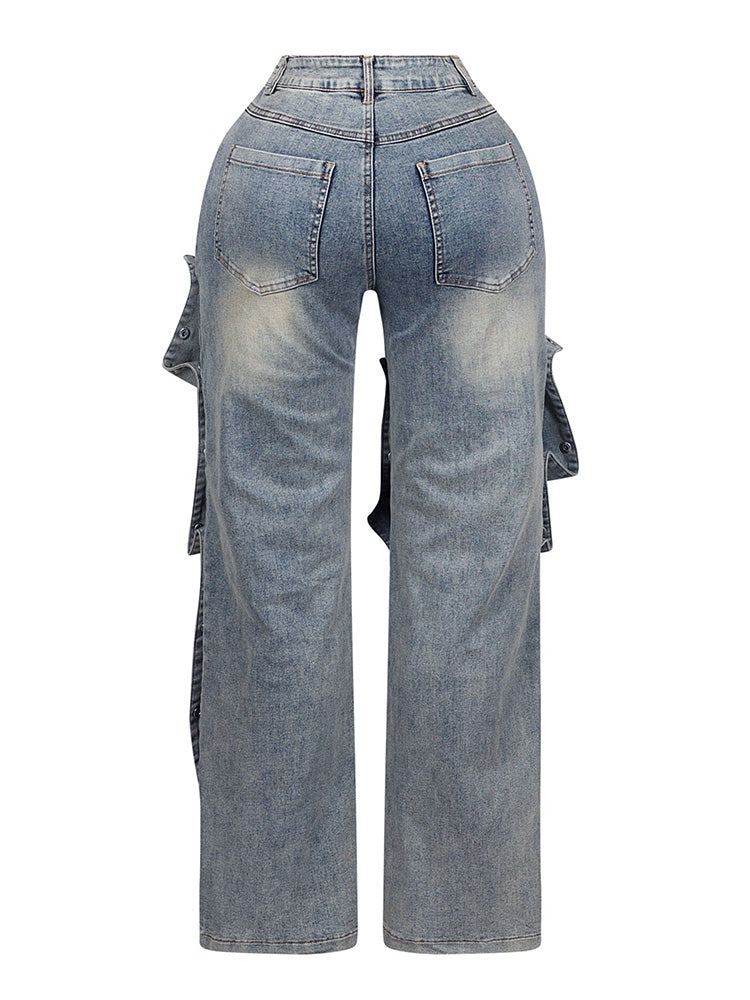 Snap Button Jeans