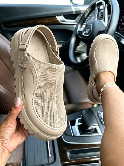 Urban Mesh Hybrid Platform Clogs
