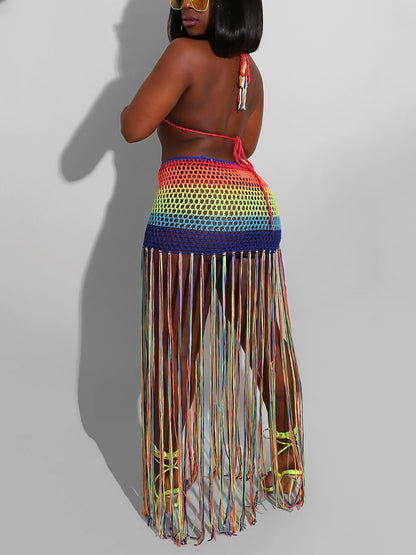 Rainbow Fringe Crochet Sets - ECHOINE