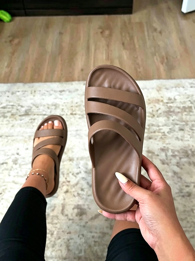 Cloud Strap Flat Sandals