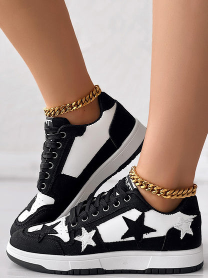 Lace-up Star Sneakers - ECHOINE