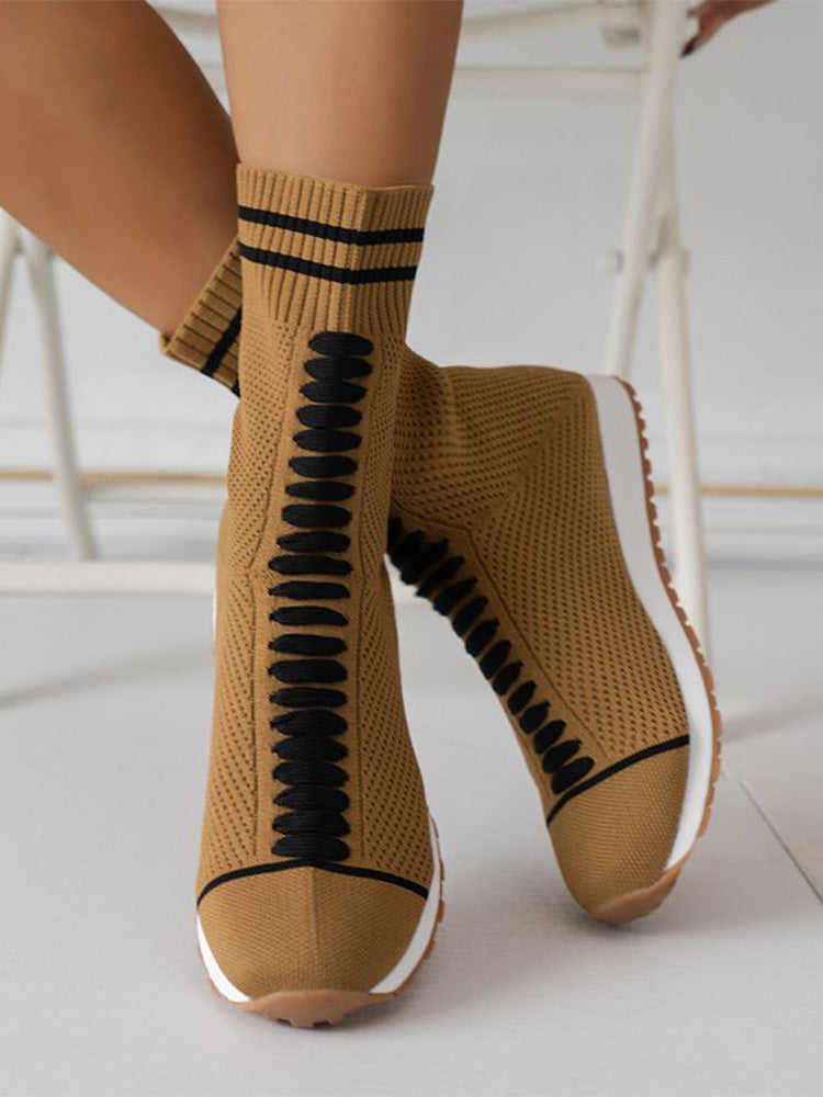 Knit Breathable Sock Sneakers - ECHOINE