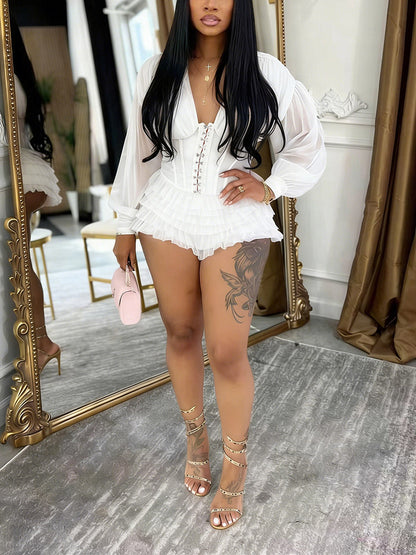 Corset Tulle Romper