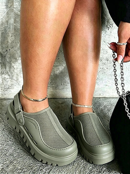 Urban Mesh Hybrid Platform Clogs