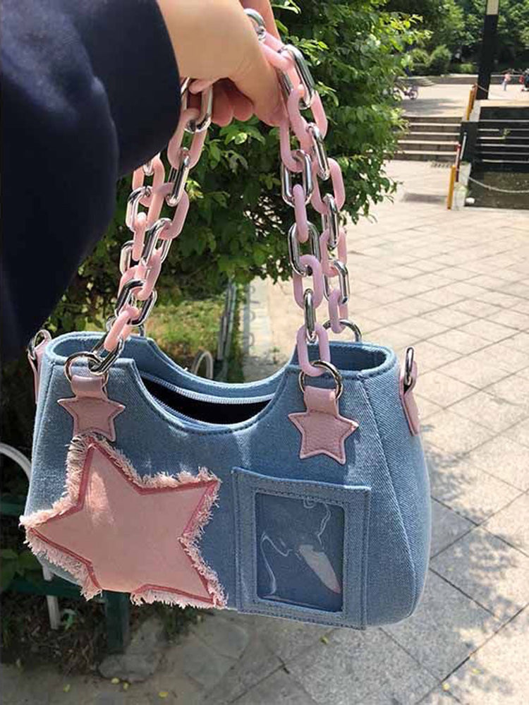 Star Denim Bag - ECHOINE