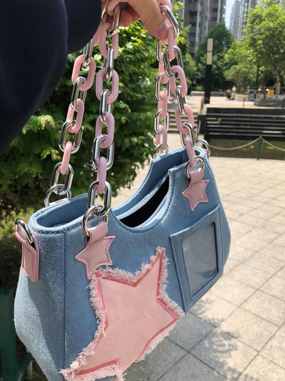 Star Denim Bag - ECHOINE