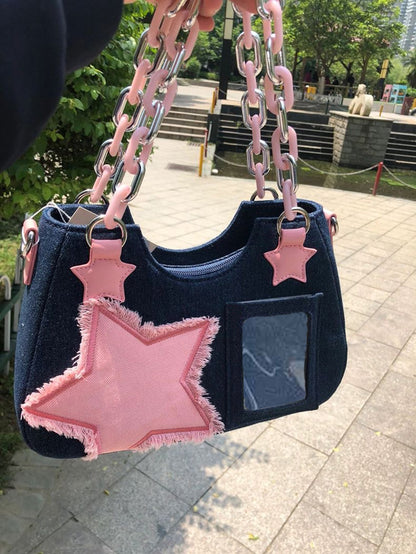 Star Denim Bag - ECHOINE