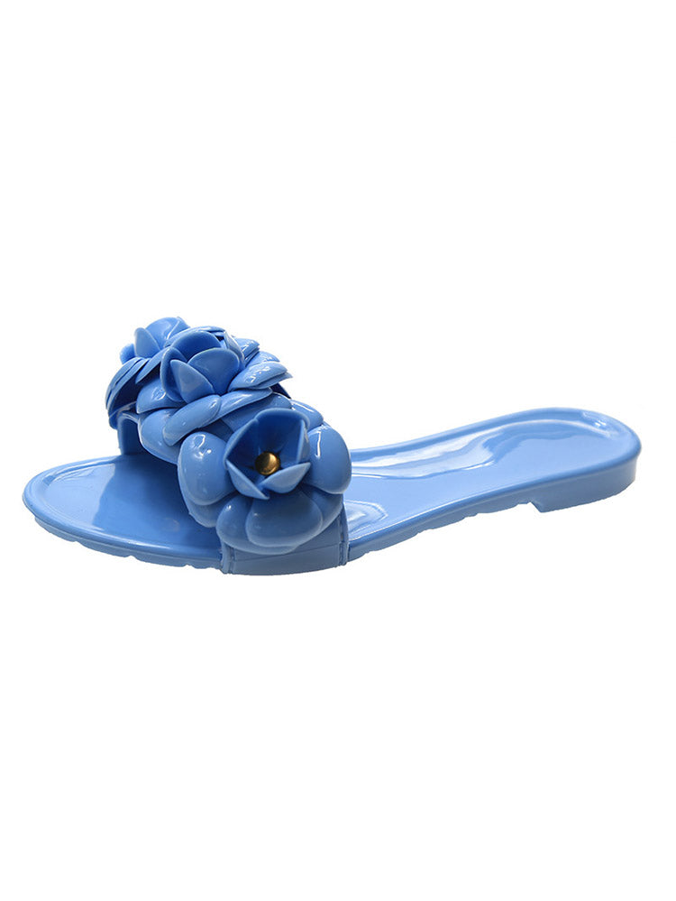 Floral Jelly Sandals - ECHOINE