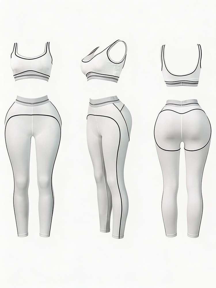 Contour Fit Activewear Leggings Set
