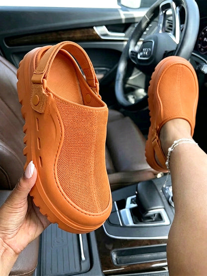 Urban Mesh Hybrid Platform Clogs