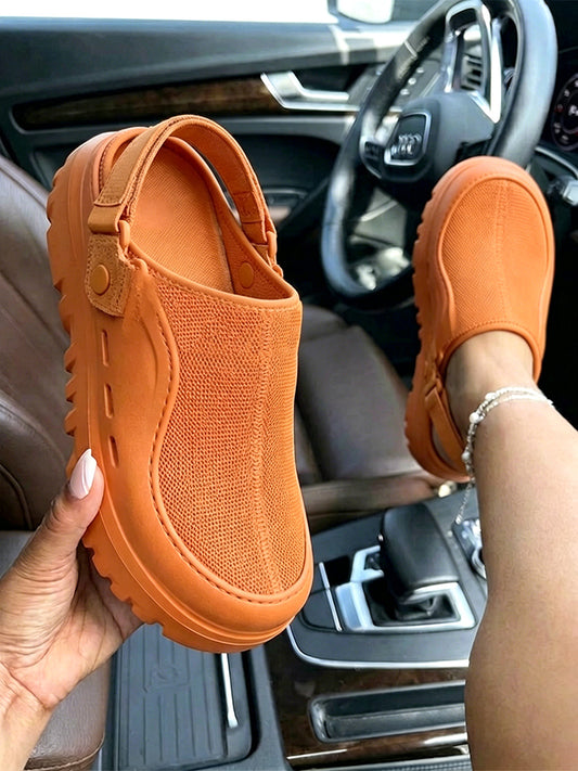 Urban Mesh Hybrid Platform Clogs
