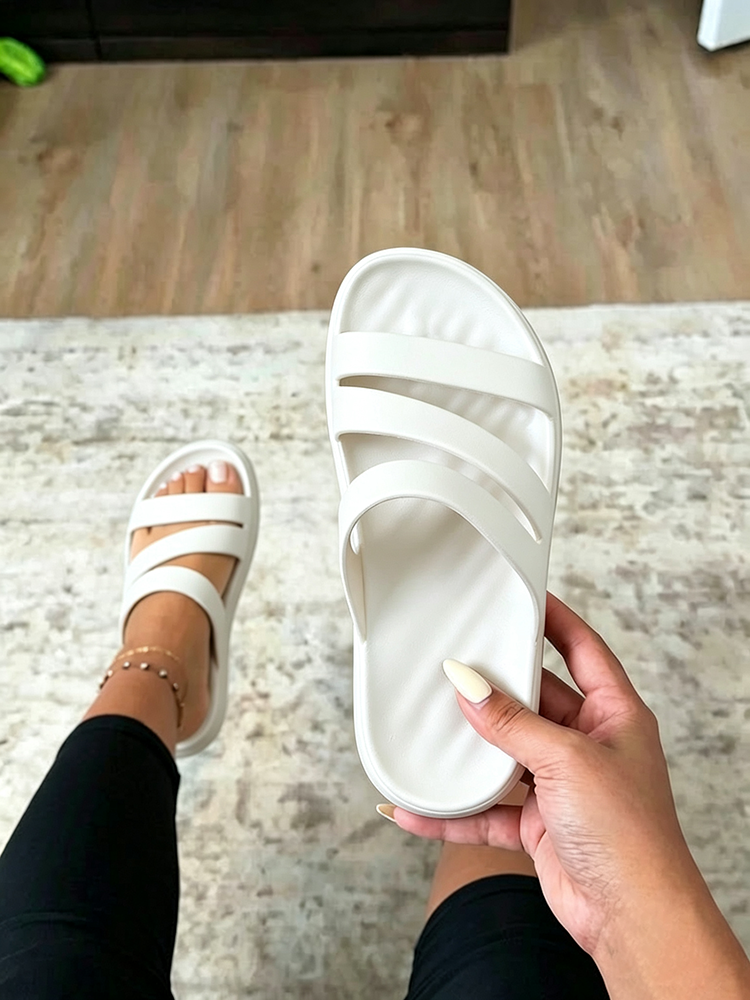 Cloud Strap Flat Sandals
