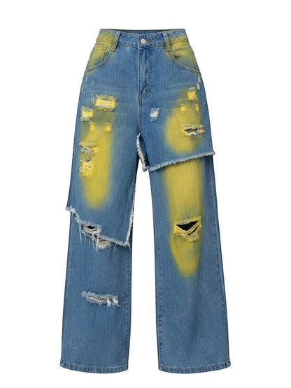 Double Layered Denim Jeans