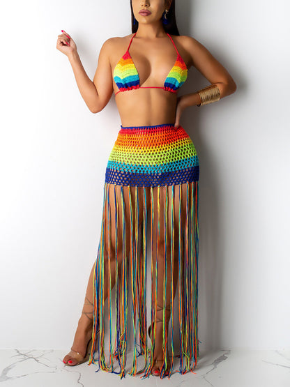Rainbow Fringe Crochet Sets - ECHOINE