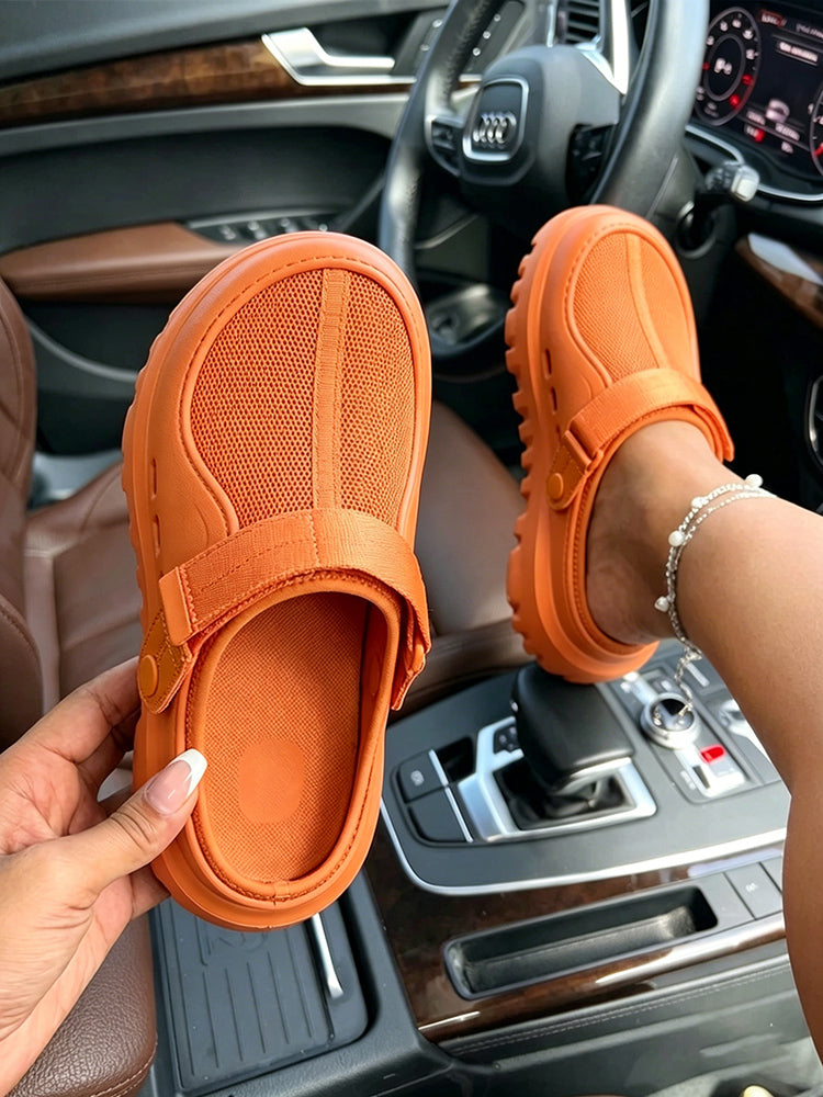 Urban Mesh Hybrid Platform Clogs