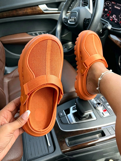 Urban Mesh Hybrid Platform Clogs