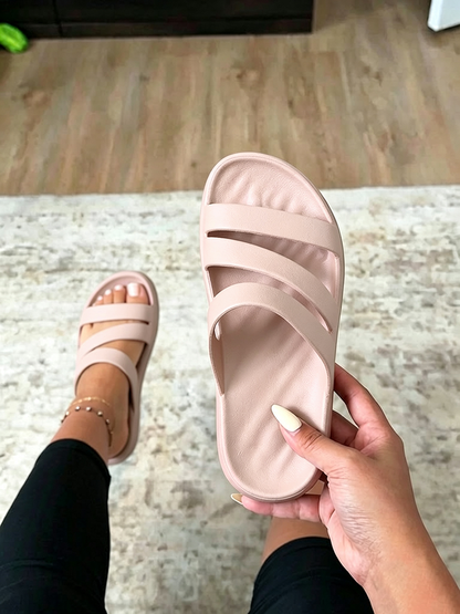 Cloud Strap Flat Sandals