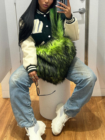 Faux Fur Shoulder Bag