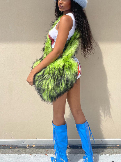 Faux Fur Shoulder Bag