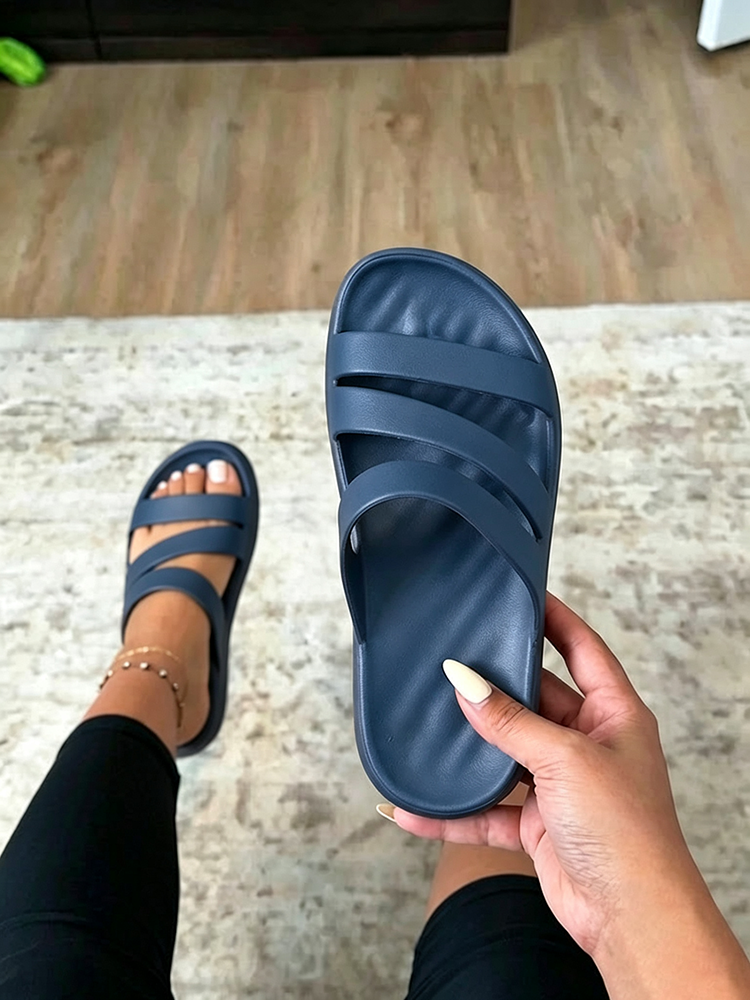 Cloud Strap Flat Sandals